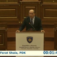 Diskutimi i deputetit Ferat Shala në Kuvendin e Kosovës